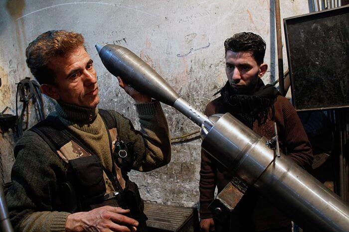 Саморобна зброя і боєприпаси сирійських повстанців