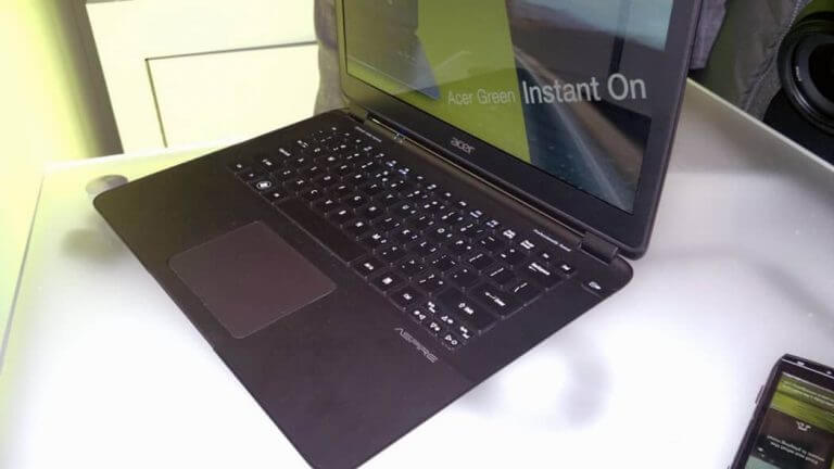 Acer представила найтонший у світі ноутбук